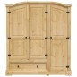vidaXL Kleiderschrank Corona 151,5x52x170 cm Massivholz Kiefer vidaXL Kleiderschrank Corona 151,5x52x170 cm Massivholz Kiefer