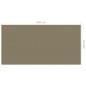 vidaXL Zeltteppich 300x600 cm Taupe vidaXL Zeltteppich 300x600 cm Taupe