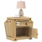 vidaXL Nachttisch Corona 45x35x47,5 cm Massivholz Kiefer vidaXL Nachttisch Corona 45x35x47,5 cm Massivholz Kiefer