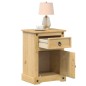 vidaXL Nachttisch Corona 45x35x64 cm Massivholz Kiefer vidaXL Nachttisch Corona 45x35x64 cm Massivholz Kiefer
