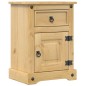 vidaXL Nachttisch Corona 45x35x64 cm Massivholz Kiefer vidaXL Nachttisch Corona 45x35x64 cm Massivholz Kiefer