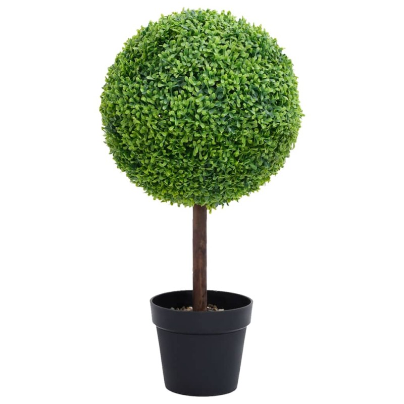 vidaXL Künstlicher Buchsbaum mit Topf Kugelform Grün 50 cm vidaXL Künstlicher Buchsbaum mit Topf Kugelform Grün 50 cm