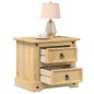 vidaXL Nachttisch Corona 53x39x50 cm Massivholz Kiefer vidaXL Nachttisch Corona 53x39x50 cm Massivholz Kiefer