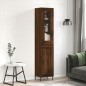 Highboard Braun Eichen-Optik 34,5x34x180 cm Holzwerkstoff Highboard Braun Eichen-Optik 34,5x34x180 cm Holzwerkstoff
