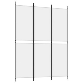 vidaXL 3-tlg. Paravent Weiß 150x200 cm Stoff