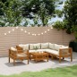vidaXL 7-tlg. Garten-Lounge-Set mit Creme Kissen Massivholz Akazie vidaXL 7-tlg. Garten-Lounge-Set mit Creme Kissen Massivholz Akazie