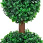 vidaXL Künstlicher Buchsbaum mit Topf Kugelform Grün 60 cm vidaXL Künstlicher Buchsbaum mit Topf Kugelform Grün 60 cm