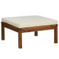 vidaXL 6-tlg. Garten-Lounge-Set mit Creme Kissen Massivholz Akazie vidaXL 6-tlg. Garten-Lounge-Set mit Creme Kissen Massivholz Akazie