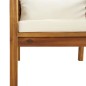 vidaXL 7-tlg. Garten-Lounge-Set mit Creme Kissen Massivholz Akazie vidaXL 7-tlg. Garten-Lounge-Set mit Creme Kissen Massivholz Akazie