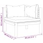 vidaXL 7-tlg. Garten-Lounge-Set mit Creme Kissen Massivholz Akazie vidaXL 7-tlg. Garten-Lounge-Set mit Creme Kissen Massivholz Akazie