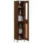 Highboard Braun Eichen-Optik 34,5x34x180 cm Holzwerkstoff Highboard Braun Eichen-Optik 34,5x34x180 cm Holzwerkstoff