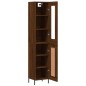 Highboard Braun Eichen-Optik 34,5x34x180 cm Holzwerkstoff Highboard Braun Eichen-Optik 34,5x34x180 cm Holzwerkstoff