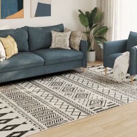 vidaXL Teppich Kurzflor Mehrfarbig 190x300 cm Rutschfest
