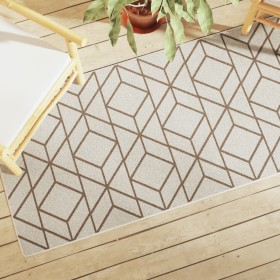 vidaXL Teppich Kurzflor Mehrfarbig 80x300 cm Rutschfest