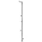 Gartendusche mit Brauner Bodenplatte 225 cm Edelstahl Gartendusche mit Brauner Bodenplatte 225 cm Edelstahl