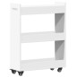 vidaXL Schrank mit Rollen Weiß 60x22x79 cm Holzwerkstoff vidaXL Schrank mit Rollen Weiß 60x22x79 cm Holzwerkstoff