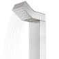 Gartendusche mit Brauner Bodenplatte 225 cm Edelstahl Gartendusche mit Brauner Bodenplatte 225 cm Edelstahl