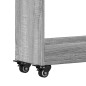 vidaXL Schrank mit Rollen Grau Sonoma 60x22x79 cm Holzwerkstoff vidaXL Schrank mit Rollen Grau Sonoma 60x22x79 cm Holzwerkstoff