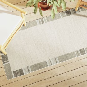 vidaXL Teppich Kurzflor Mehrfarbig 80x300 cm Rutschfest
