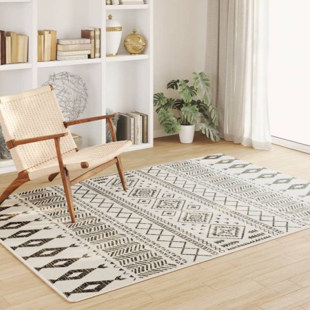 vidaXL Teppich Kurzflor Mehrfarbig 160x230 cm Rutschfest