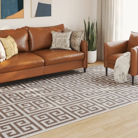 vidaXL Teppich Kurzflor Mehrfarbig 190x300 cm Rutschfest