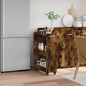 vidaXL Schrank mit Rollen Räuchereiche 60x22x79 cm Holzwerkstoff vidaXL Schrank mit Rollen Räuchereiche 60x22x79 cm Holzwerkstoff