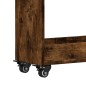 vidaXL Schrank mit Rollen Räuchereiche 60x22x79 cm Holzwerkstoff vidaXL Schrank mit Rollen Räuchereiche 60x22x79 cm Holzwerkstoff