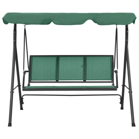 vidaXL Hollywoodschaukel Grün 170 cm Textilene und Stahl