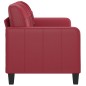 vidaXL 2-Sitzer-Sofa Weinrot 140 cm Kunstleder vidaXL 2-Sitzer-Sofa Weinrot 140 cm Kunstleder