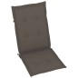vidaXL Gartenstühle 6 Stk. mit Taupe Kissen Massivholz Teak vidaXL Gartenstühle 6 Stk. mit Taupe Kissen Massivholz Teak