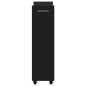 vidaXL Schrank mit Rollen Schwarz 60x22x79 cm Holzwerkstoff vidaXL Schrank mit Rollen Schwarz 60x22x79 cm Holzwerkstoff