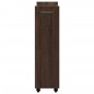 vidaXL Schrank mit Rollen Braun Eichen-Optik 60x22x79 cm Holzwerkstoff vidaXL Schrank mit Rollen Braun Eichen-Optik 60x22x79 cm Holzwerkstoff