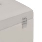 Bank mit Staufach Grau 80 cm Samt Bank mit Staufach Grau 80 cm Samt