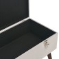 Bank mit Staufach Grau 80 cm Samt Bank mit Staufach Grau 80 cm Samt