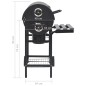 vidaXL Grillwagen mit Rädern und Ablagen Schwarz Stahl 115x85x95 cm vidaXL Grillwagen mit Rädern und Ablagen Schwarz Stahl 115x85x95 cm
