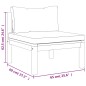 vidaXL 8-tlg. Garten-Lounge-Set mit Creme Kissen Massivholz Akazie vidaXL 8-tlg. Garten-Lounge-Set mit Creme Kissen Massivholz Akazie