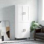 Highboard Hochglanz-Weiß 69,5x34x180 cm Holzwerkstoff Highboard Hochglanz-Weiß 69,5x34x180 cm Holzwerkstoff
