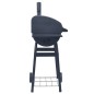 vidaXL Holzkohlegrill Smoker mit Unterer Ablage Schwarz vidaXL Holzkohlegrill Smoker mit Unterer Ablage Schwarz