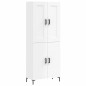 Highboard Hochglanz-Weiß 69,5x34x180 cm Holzwerkstoff Highboard Hochglanz-Weiß 69,5x34x180 cm Holzwerkstoff