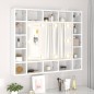 vidaXL Spiegelschrank mit LED Hochglanz-Weiß 91x15x76,5 cm vidaXL Spiegelschrank mit LED Hochglanz-Weiß 91x15x76,5 cm