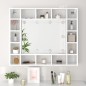 vidaXL Spiegelschrank mit LED Hochglanz-Weiß 91x15x76,5 cm vidaXL Spiegelschrank mit LED Hochglanz-Weiß 91x15x76,5 cm