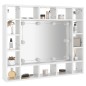 vidaXL Spiegelschrank mit LED Hochglanz-Weiß 91x15x76,5 cm vidaXL Spiegelschrank mit LED Hochglanz-Weiß 91x15x76,5 cm