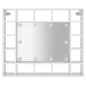 vidaXL Spiegelschrank mit LED Hochglanz-Weiß 91x15x76,5 cm vidaXL Spiegelschrank mit LED Hochglanz-Weiß 91x15x76,5 cm