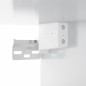 vidaXL Spiegelschrank mit LED Hochglanz-Weiß 91x15x76,5 cm vidaXL Spiegelschrank mit LED Hochglanz-Weiß 91x15x76,5 cm