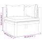 vidaXL 3-Sitzer-Gartensofa mit Creme Kissen Massivholz Akazie vidaXL 3-Sitzer-Gartensofa mit Creme Kissen Massivholz Akazie