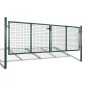 vidaXL Gartenzaun Tor 289x125 cm/306x175 cm Stahl Grün vidaXL Gartenzaun Tor 289x125 cm/306x175 cm Stahl Grün