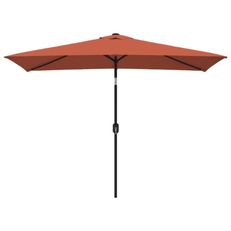 vidaXL Sonnenschirm mit Metall-Mast 300 x 200 cm Terrakotta-Rot