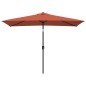 vidaXL Sonnenschirm mit Metall-Mast 300 x 200 cm Terrakotta-Rot vidaXL Sonnenschirm mit Metall-Mast 300 x 200 cm Terrakotta-Rot