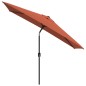 vidaXL Sonnenschirm mit Metall-Mast 300 x 200 cm Terrakotta-Rot vidaXL Sonnenschirm mit Metall-Mast 300 x 200 cm Terrakotta-Rot
