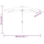 vidaXL Sonnenschirm mit Metall-Mast 300 x 200 cm Terrakotta-Rot vidaXL Sonnenschirm mit Metall-Mast 300 x 200 cm Terrakotta-Rot